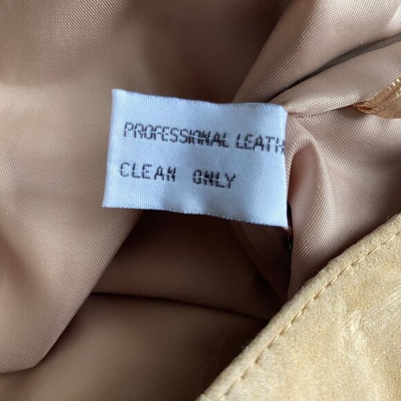 Real Clothes Saks Fifth Avenue Suede Leather Pencil Skirt Sz 6 - Picture 6 of 8